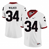 Georgia Bulldogs 34 Herchel Walker White Nike College Football Jersey Dzhi,baseball caps,new era cap wholesale,wholesale hats